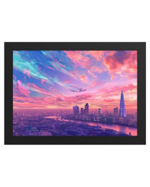 Framed matte paper poster
