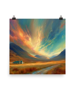 Scottish Highlands in Polar Nacreous Light (Print Only)