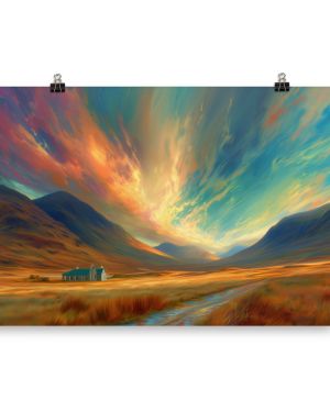 Scottish Highlands in Polar Nacreous Light (Print Only)